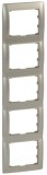 LEGRAND 771409 Galea Life keret 5-ös függőleges, titánium