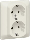 LEGRAND 771531 Galea Life 2x2P+F dugalj csatlakozóaljzat gyermekvédelemmel, csavaros, gyöngyház