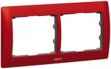 LEGRAND 771902 Galea Life keret 2-es vízszintes, csillámpiros