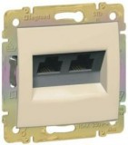 LEGRAND 774147 Valena 2xRJ45 LCS2 Cat6 UTP aljzat, körömmel elefáncsont