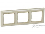 Legrand 774153 Valena keret vízszintes 3-as elefántcsont/arany