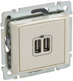 LEGRAND 774170 Valena 2xUSB töltő aljzat, 1500 mA, elefántcsont