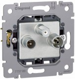 LEGRAND 775789 Galea Life TV-RD-SAT aljzat mechanizmus, végzáró, 1,5 dB
