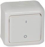 LEGRAND 782366 Forix IP44 falon kívüli kétpólusú kapcsoló 10 AX - 250 V~ fehér
