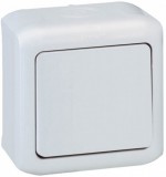 LEGRAND 782380 Forix IP44 falon kívüli egypolusú kapcsoló 10 AX - 250 V~ szürke
