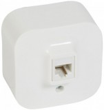 LEGRAND 782414 Forix IP20 falon kívüli 1x RJ11 telefon-csatlakozóaljzat fehér