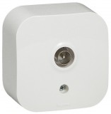 LEGRAND 782415 Forix IP20 falon kívüli TV antenna-csatlakozóaljzat, végzáró fehér