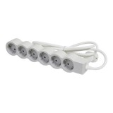 Legrand Elosztósor Standard 6x2P+F túlfeszültségvédő elosztó (6 aljzat, 3 m, fehér-szürke)