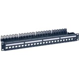 Legrand LinkeoC Patch panel 1U 19" (modulok nélkül) 24db x RJ45 port fogadására fém kábeltartóval (632850) (l632850)