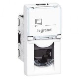 Legrand Program Mosaic LCS2 RJ45 aljzat Cat 6 UTP 1 modul White 076561