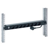 Legrand rack elosztósor 1U 19" 8 aljzat állapotjezős (646823) (646823)
