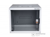 Legrand Rackszekrény - 19" fali kivitel (9U, 495x600x600, szürke,egyrekeszes, üvegajtós, készre szerelt, max.65 kg)