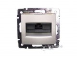 Legrand Valena 1xRJ45 CAT5e UTP süllyesztett informatikai csatlakozó, alumínium (770230)