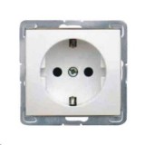 Legrand Valena 2P+F csatlakozóaljzat gyermekvédelemmel, fehér (774421) (774421)