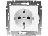 Legrand Valena 2P+F csatlakozóaljzat gyermekvédelemmel, fehér