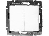 Legrand Valena süllyesztett kettős váltókapcsoló, fehér
