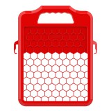 LEHÚZÓRÁCS NAGY 29X39 CM PIROS - RPVCP