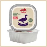 Leiky 100% szín kacsahús alutasakban kutyáknak (6 x 300 g) 1.8kg