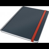 Leitz COSY Soft touch B5 bársony szürke kockás spirálfüzet (kzk1137187)