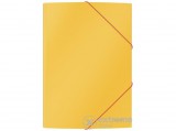 Leitz Cosy Soft touch karton gumis mappa, A4, meleg sárga