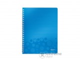 Leitz "Wow" 80 lap, A4 vonalas spirálfüzet, kék