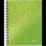 Leitz Wow 80 lapos A5 kockás spirálfüzet - Zöld (46410054)