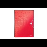 Leitz Wow A4 6 rekeszes Harmonikamappa - Piros (45890026)