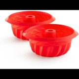 Lékué Mini Savarin Kuglóf sütőforma, szilikon, 15 cm, 2 db (0710600R01M017)