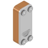 Lemezes hőcserélő ZILMET ZB-190 egyfázisú forrasztott hőcserélő 40 lemezes