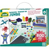 LENA: Jumbo kézműves kreatív játék szett 800db-os