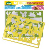 LENA: Lovak és cicák rajzsablon