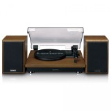 Lenco LS-100WD lemezjátszó Szíj általi meghajtással működő lemezjátszó Fekete, Tölgy Automatikus