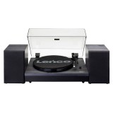 Lenco LS-300 Szíj általi meghajtással működő lemezjátszó Fekete