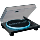 Lenco LS-50LEDBK lemezjátszó Szíj általi meghajtással működő lemezjátszó Fekete Kézi