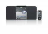 Lenco MC-150 hordozható sztereó rendszer Analóg és digitális 22 W DAB, DAB+, FM, PLL Fekete, Ezüst MP3-lejátszás