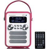 Lenco PDR-051PKWH Hordozható Rózsaszín, Fehér rádió