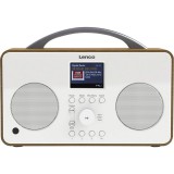 Lenco PIR-645WH rádió Hordozható Digitális Fehér, Fa