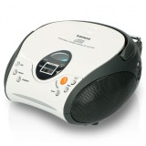Lenco SCD-24 portable stereo FM radio with CD player White SCD-24BTWHBK