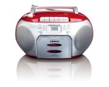 Lenco SCD-420RD Portable FM Radio CD Cassette Player Red SCD420ROT