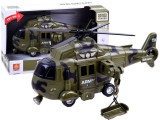 Lendkerekes Army Helikopter-Felhúzható Hordággyal-Fény és Hanghatásokkal
