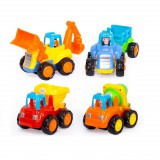 Lendkerekes Építőipari Jármű Készlet-Traktor-Buldózer-Mixer-Billenős Autó