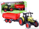 Lendkerekes Traktor Billenthető-Levehető Utánfutóval-Fény és Hanghatásokkal-41 cm