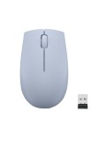 Lenovo 300 Wireless Compact Maus Kabellos Optisch Blau 3 Tasten 1000 dpi egér Irodai Kétkezes Vezeték nélküli RF Optikai