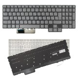 Lenovo 5CB0Z21013 gyári új szürke magyar háttérvilágításos laptop billentyűzet, keret nélkül