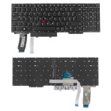 Lenovo 5M11A36308 gyári új magyar fekete, háttérvilágításos laptop billentyűzet, keret nélkül