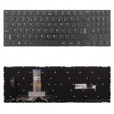 Lenovo PK1312M7B26 gyári új fekete angol (UK) RGB háttérvilágított laptop billentyűzet, keret nélkül