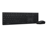 Lenovo Professional Wireless Rechargeable Combo Keyboard and Mouse Black HU 4X31R64332