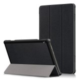 Lenovo Tab M10 (10.1) TB-X605F, mappa tok, Trifold, Fekete