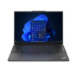 Lenovo ThinkPad E16 AMD Ryzen™ 7 7735U Laptop 40,6 cm (16") Érintőképernyő WUXGA 16 GB DDR5-SDRAM 1 TB SSD Wi-Fi 6 (802.11ax) Windows 11 Pro Amerikai angol Fekete