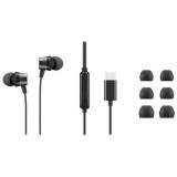 Lenovo USB-C Vezetékes Headset - Fekete (4XD1J77351)